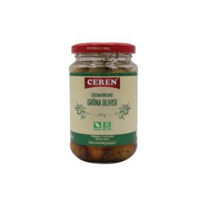 Spicy Green Olives with Pits